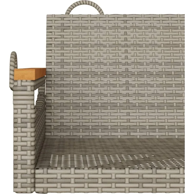vidaXL Hängesessel Grau 63x62x40 cm Poly Rattan 368162 – Bild 8