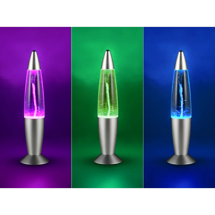 Deko LED RGB Tischleuchte mit Strudel Batterie- oder USB betrieben, Höhe 34,5cm – Bild 8