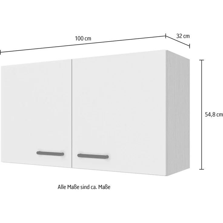 Flex-Well Hängeschrank Creso (1-St) mit Einlegeboden und Metallgriffen – Bild 4