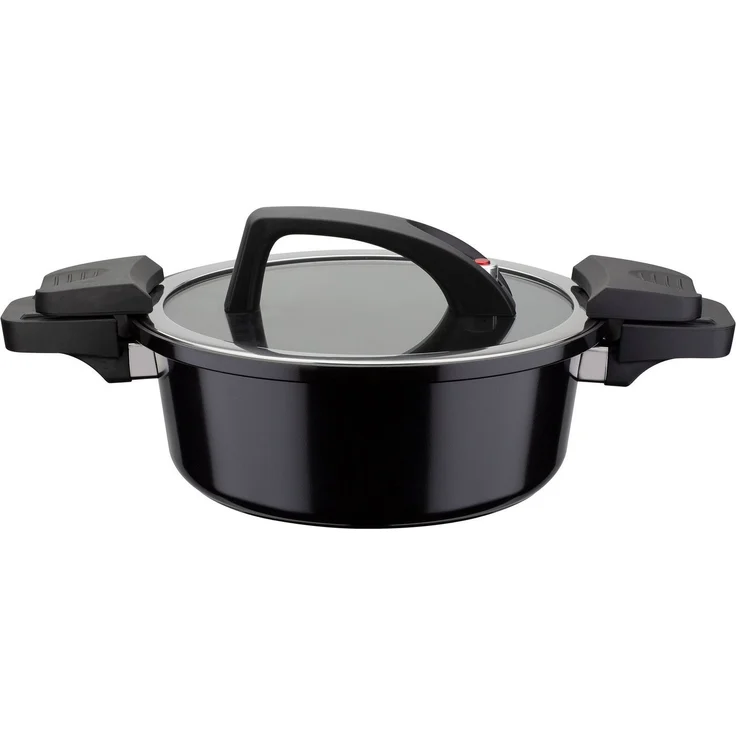 GSW Dampfgartopf Gourmet, Aluminium, Dampfkochtopf mit Ventil zum Druckausgleich kein Überdruck, Induktion – Bild 1