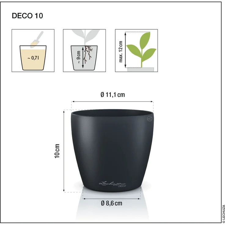 LECHUZA-DECO Color 10 weiß – Bild 5