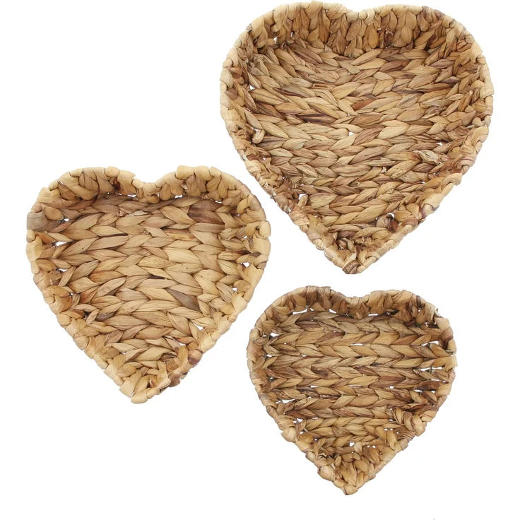 Schale Herz 3er Set Tischschale Dekoschale Obstschale Obstkorb Schüssel Füllkorb – Bild 3