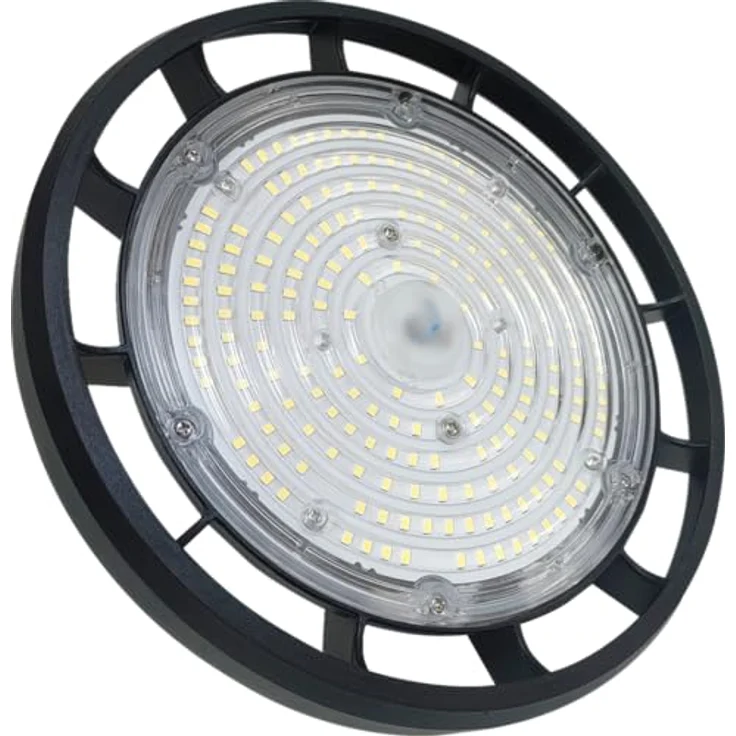 Berger & Schröter LED Strahler UFO High Bay Light 120 W, dimmbar, 19200 Lumen, 6500 K Weißlicht, IP66, energieeffizienzklasse B – Bild 1