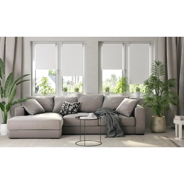 Verdunkelungsrollo Klemmfix ohne Bohren 90x210 cm Schwarz Verdunklungsrollo Fensterrollo Rollo Seitenzugrollo Klemmrollo für Fenster & Tür – Bild 6