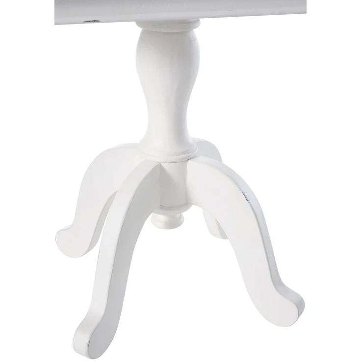 CLP Couchtisch Grasby quadratisch 70 x 70 cm Holz Shabby Chic rustikal kompakt,natura/weiß – Bild 5