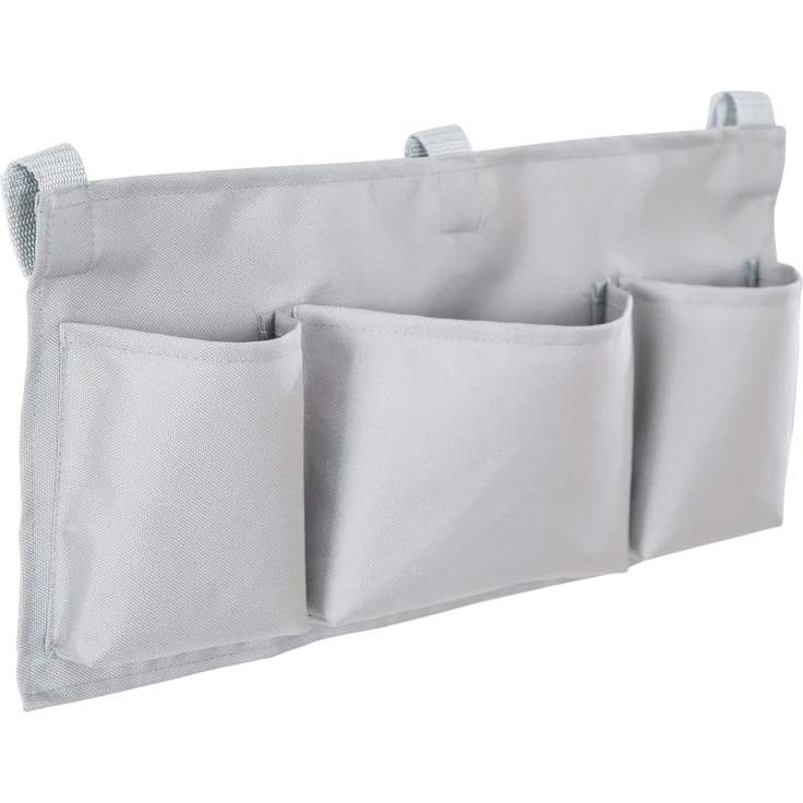 roba Organiser Set für Hochstühle mit Stern Motiv - Passend für alle Sit Up & Born Up Babyhochstühle - Box & Tasche zum Einhängen - Befestigung mit Klettverschluss - Grau – Bild 4