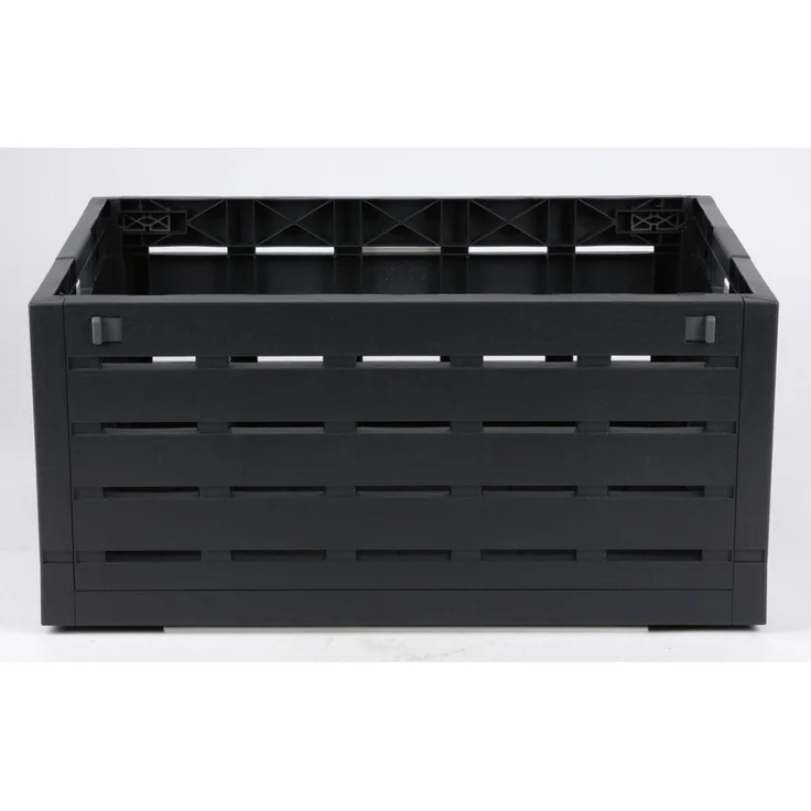 Klappbox Holzoptik 60 L Kunststoff schwarz Tragkraft 30 kg Faltbox Transportbox 5 Stück – Bild 6