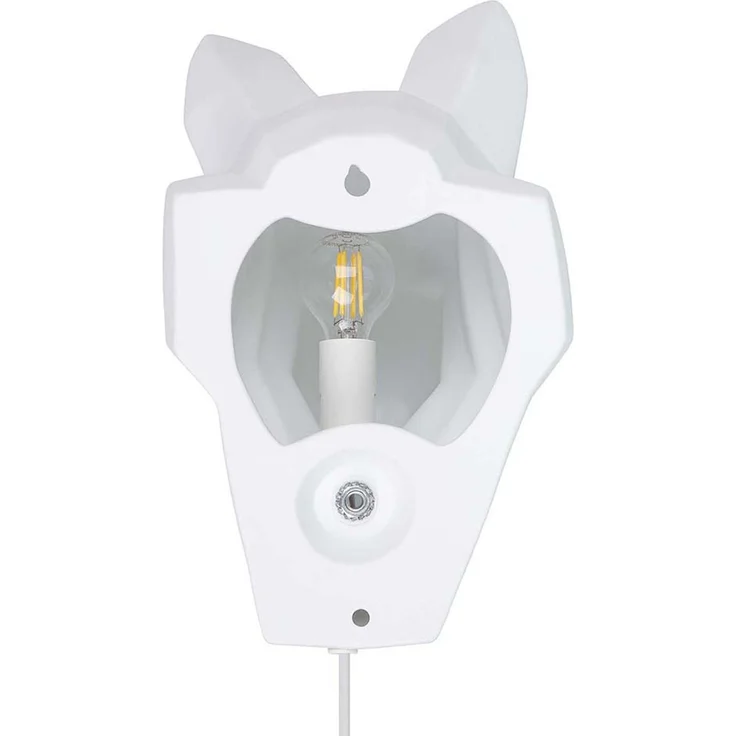 RGB LED Wandleuchte, Porzellan weiß, Hund, H 30 cm – Bild 9