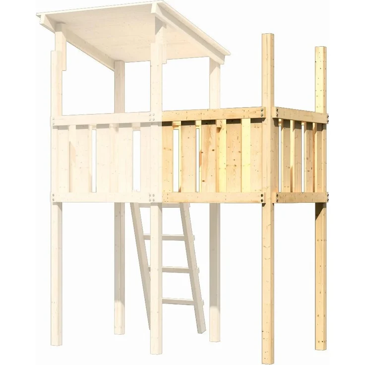 Karibu Anbau für Kinderspielhaus Lotti VK naturbelassen – Bild 5