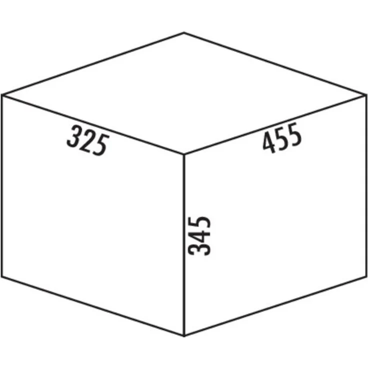Wesco Double Shorty 1, Abfallsammler für Drehtüren, alu grau – Bild 2