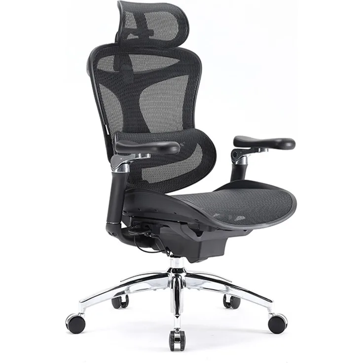 Sihoo 'Doro C300 Pro' ergonomischer Schreibtischstuhl, 130 x 75,5 cm, in Schwarz