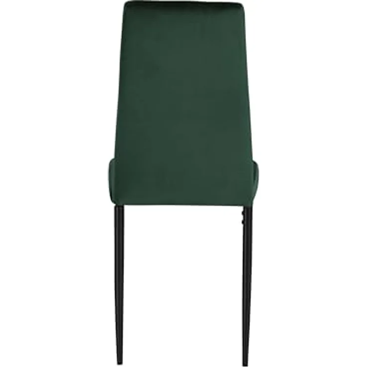 Kelly Esszimmerstuhl 4er Set, Samt Dunkelgrün, Polsterstuhl mit Metallgestell, moderner Essstuhl für Küche, Esszimmer und Wohnzimmer, 42 x 53 x 98 cm – Bild 4