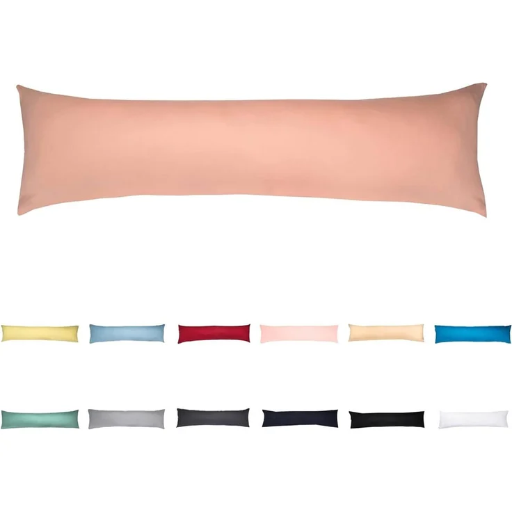 livessa Seitenschläferkissen mit bezug 40x145 cm - Schwangersschaftskissen - Schlafkissen, Kissen mit Bezug, Seitenschläferkissen : 100% Mikrofaser, Kissenbezug: 100% Baumwolle, Stillkissen mit Kissenbezug – Bild 1