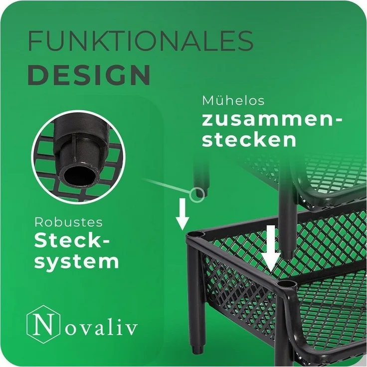 Novaliv Regal -, 5-tlg, 5x Steckregal Kunststoff – Bild 3