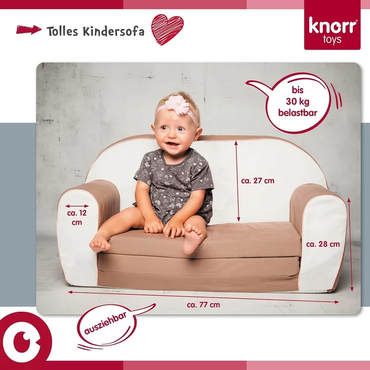 Knorr Toys Kindersofa 'Stars white' – Bild 13
