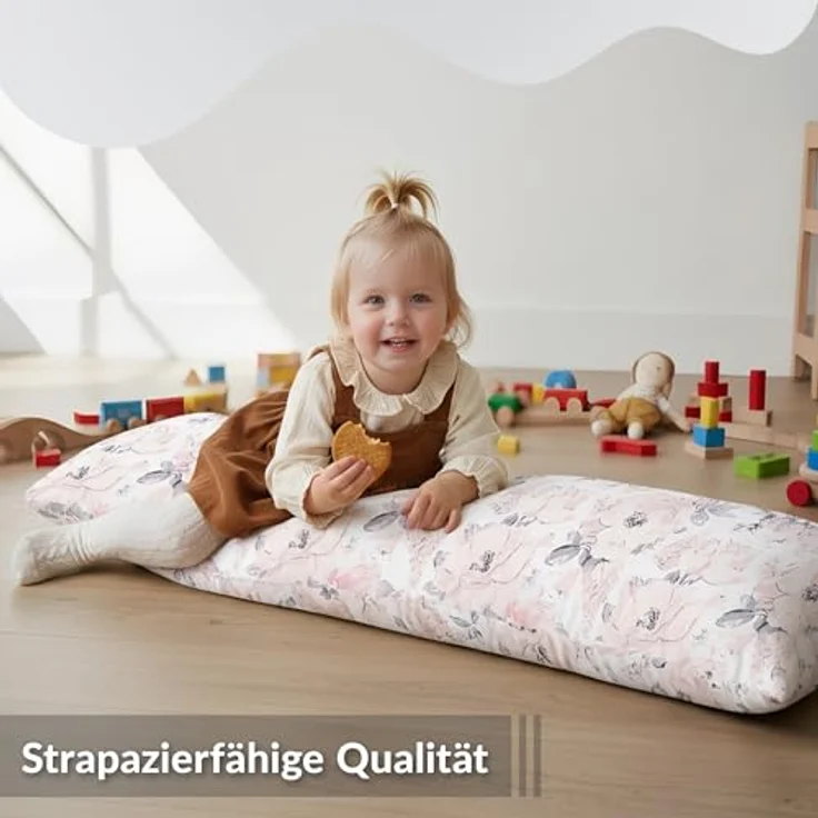 Totsy Baby Seitenschläferkissen Schwangerschaftskissen 40x145 cm - Kuschelkissen Schlafkissen Pregnancy Pillow Stillkissen Kissen mit Bezug für Seitenschläfer und Erwachsene Oeko-Tex – Bild 6