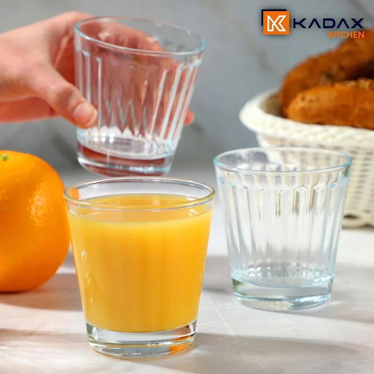 KADAX Gläser 175 ml, 4er-Set für Getränke und Saftgetränke – Bild 2