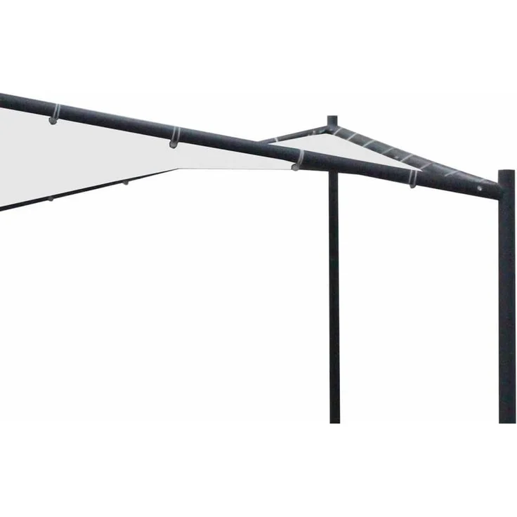 Sonnensegel Pavillon ORLANDO 3,5x3,5 Meter mit Plane PVC-bechichtet weiss – Bild 4