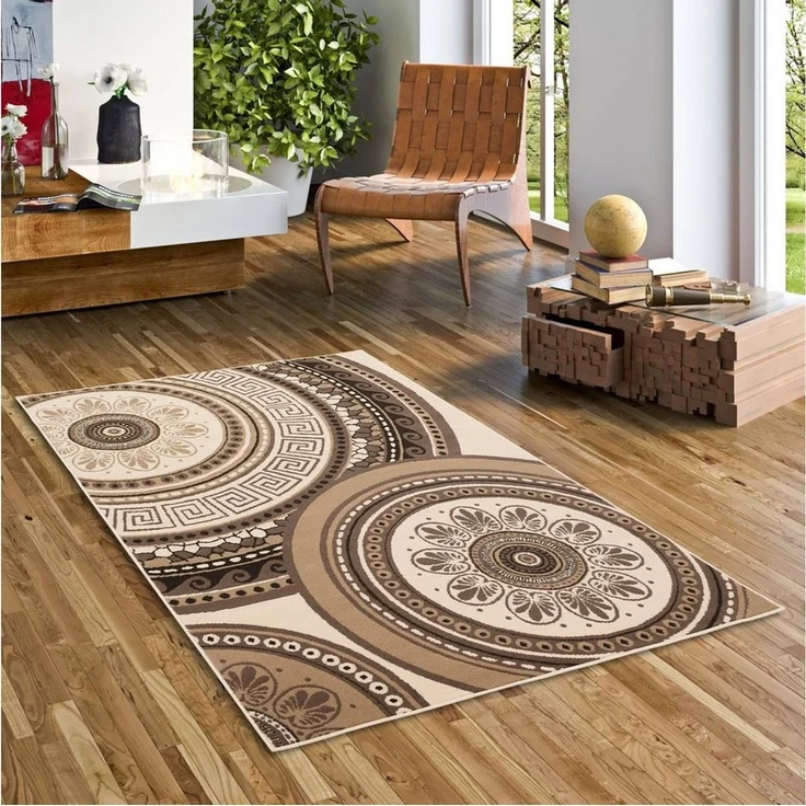 Pergamon Designteppich Teppich Trendline Mandala, Rechteckig, Höhe: 8 mm – Bild 1