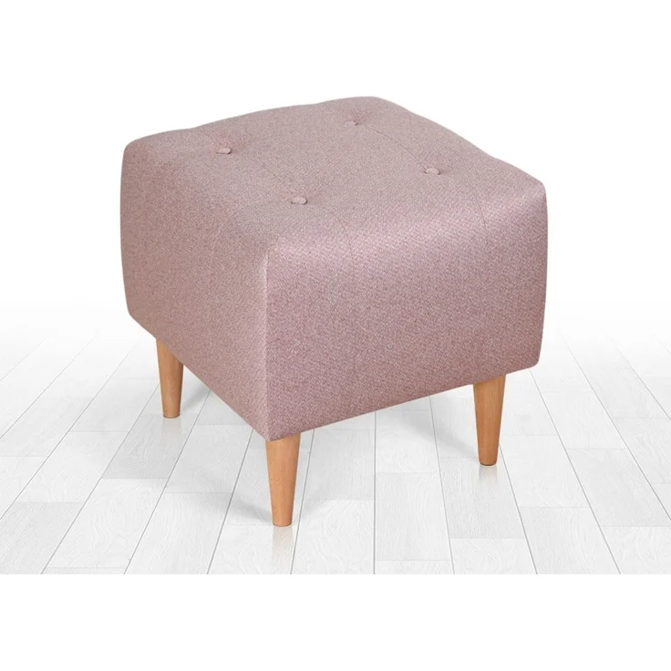 Hanah Home 'Tomp - Pink' Pouffe, Rosa, 43 x 43 x 43 cm – Bild 1