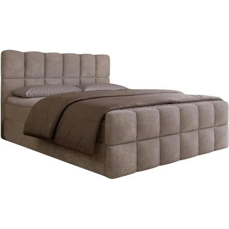 Compleo Boxspringbett Wolkenbett mit zwei Bettkästen, Bezug: Bouclé, Designer Bett – Bild 4