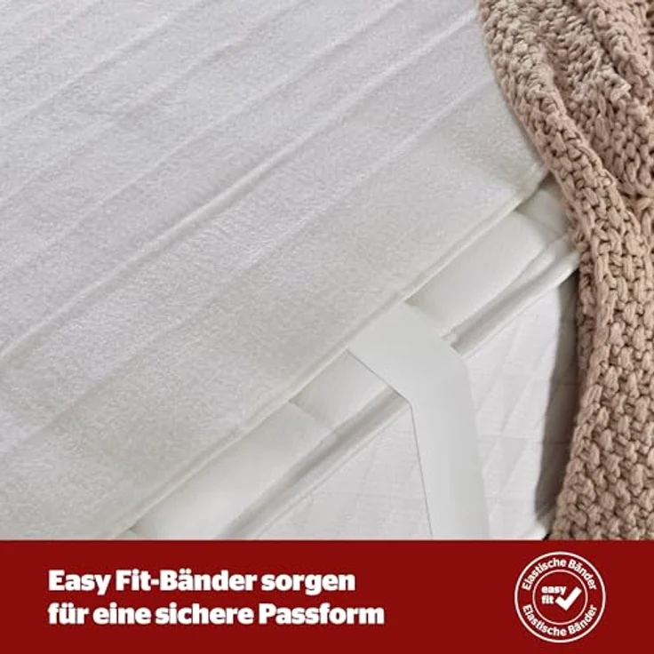 Silentnight Comfort Control Wärmeunterbett 140x150cm | Heizdecke Bett mit 3 Heizstufen, Ultraschnelles, Aufheizen Elastische Bander Waschmaschinen Waschbar | Heizunterlage Bett Heizmatte | 140x150cm – Bild 5