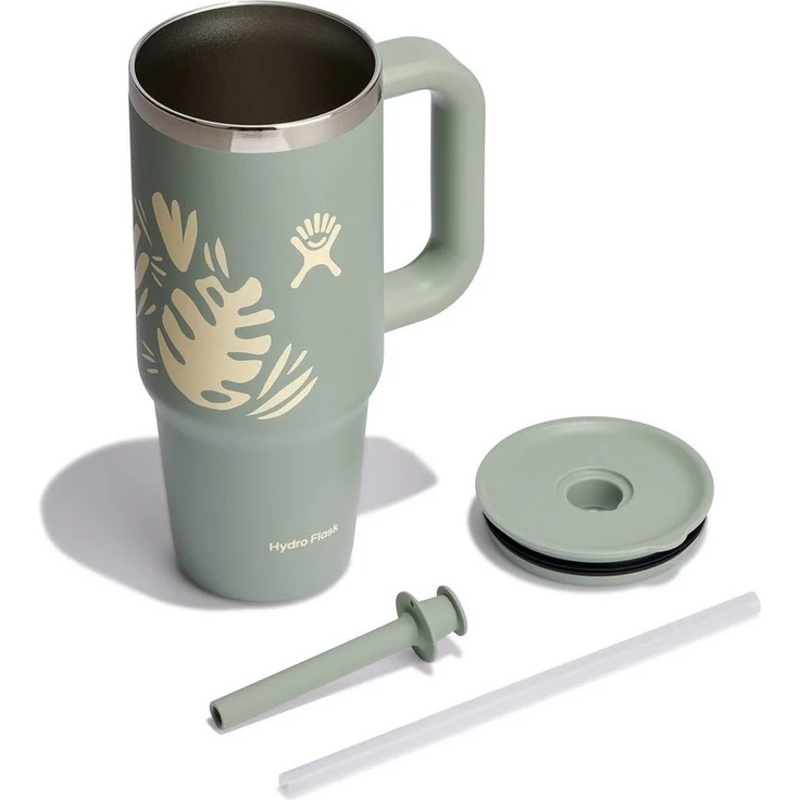 Hydro Flask Thermobecher All Around Travel Tumbler in den Größen 24 oz/ 32 oz / 40 oz, 1-tlg, Edelstahl, Thermo Cup mit Strohhalm – Bild 2