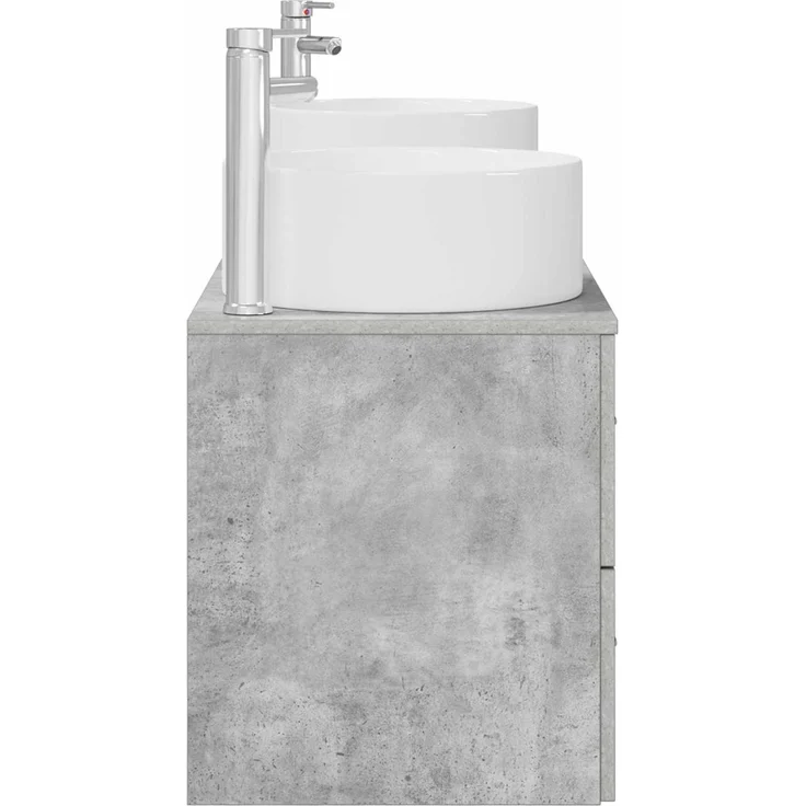 vidaXL Badezimmerschrank-Set 3 stk. Betongrau 161,5 x 44,5 x 80 cm 3405942 – Bild 6