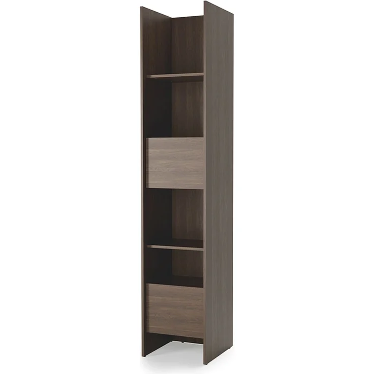 MEBLINI Schrank BC-23 für Schrankbett - Dunin Eiche - 44x217x40cm - Hochschrank mit Regalen, Fächern und Schublade – Bild 1
