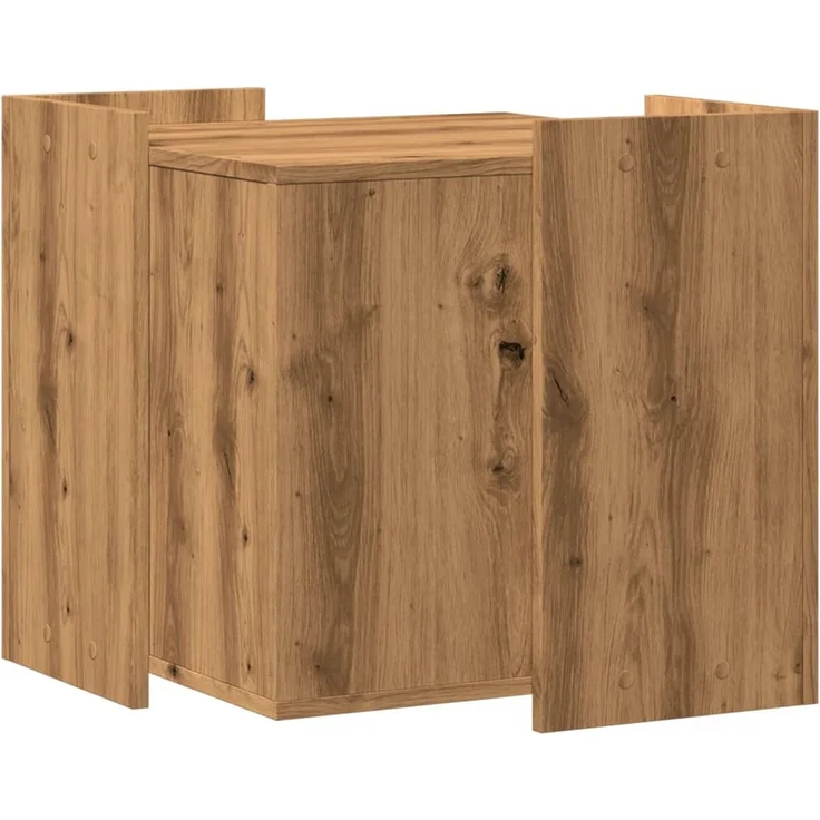 vidaXL Katzenklo Artisan-Eiche 53x53x51 cm Holzwerkstoff 857759 – Bild 5