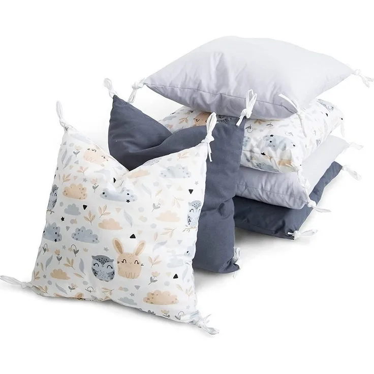 Amilian Bettnestchen 210 cm (6 Polster ca. 35 x 35 cm) Bettumrandung - Umrandungen, (Kissen als Nestchen, Kantenschutz), Umrandungen