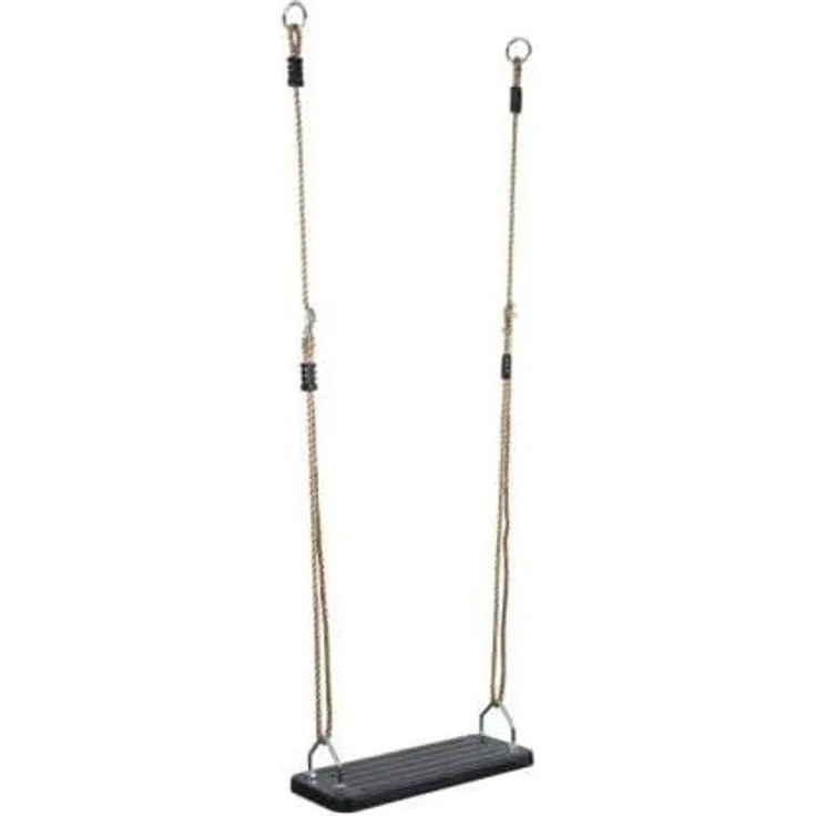 HUDORA Gummibrettschaukel, Gummi / Metall, Schwarz, 46,1 x 19,3 x 6,3 cm