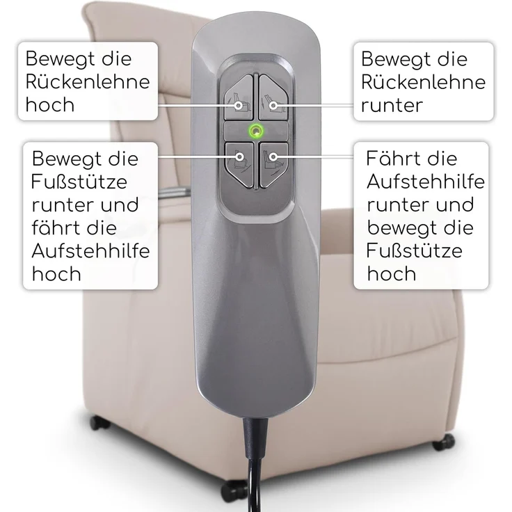 Raburg TV-Sessel Marie, elektrische Aufstehhilfe, 2 Motoren, Relaxsessel, mit Relaxfunktion – Bild 7