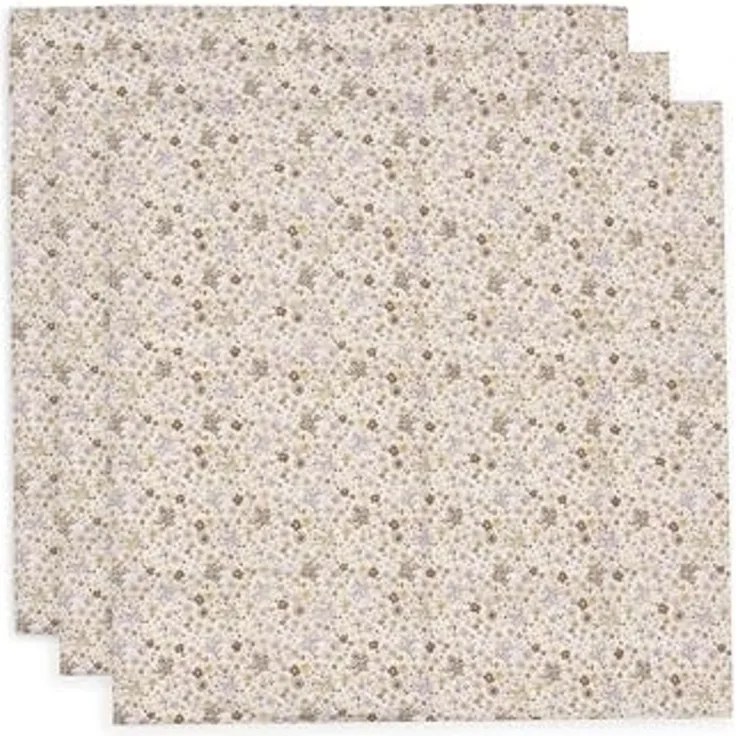 Jollein Musselin Tuch Baby – Flower Fairies – 3er Pack – 70x70cm – 100% Baumwolle – Spucktücher Baby – OEKO-TEX Zertifiziert