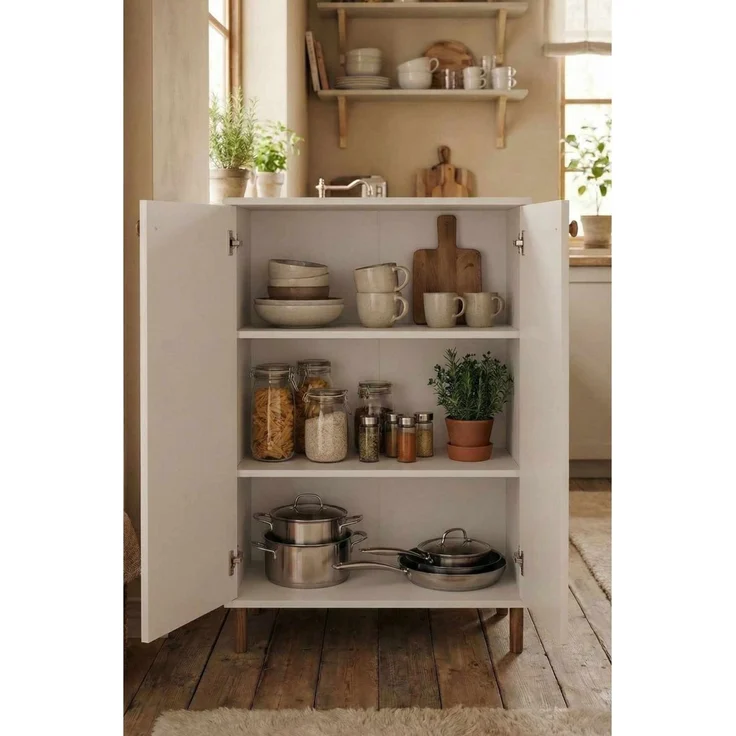 Skye Decor 'Peka10Pk - White' Mehrzweckschrank, Weiß, 60 x 85 x 30 cm – Bild 3