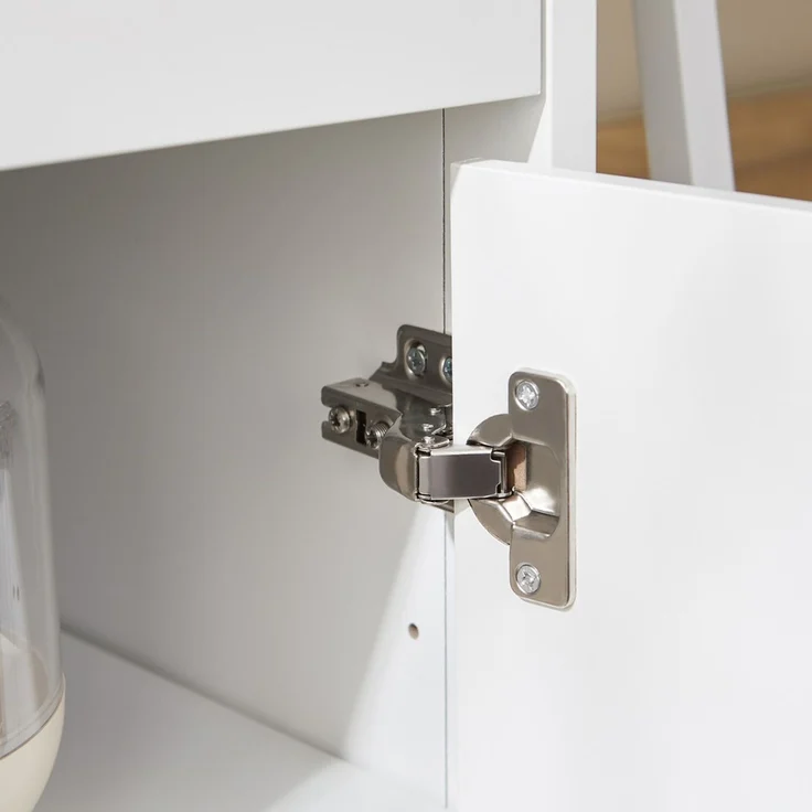 SoBuy FWT108-W Schmale Kommode, MDF, Lackiert, Weiß, 40 x 76 x 30 cm – Bild 6