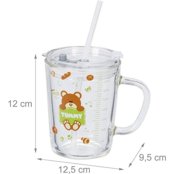 2er Set Kindergläser mit Bärenmotiv – Bild 4