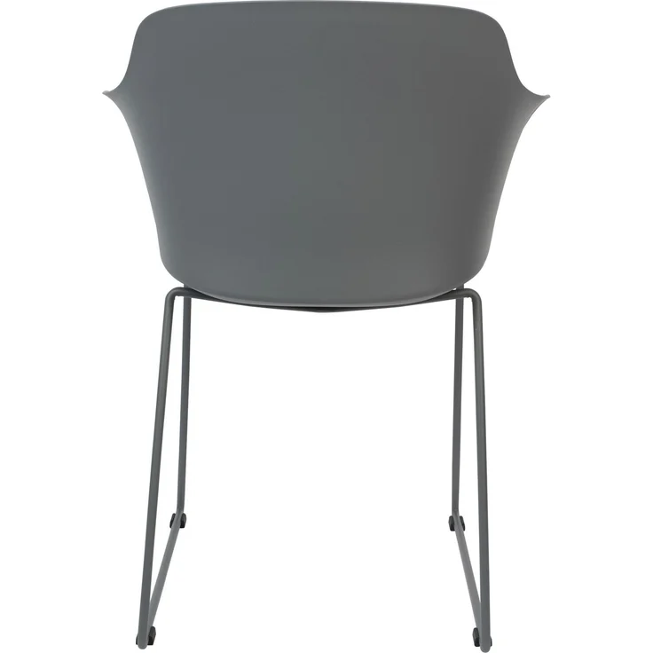 Sessel Tango im 2er-Set, Grau mit Stahlgestell für das Wohnzimmer 58x54x81,5 cm – Bild 8