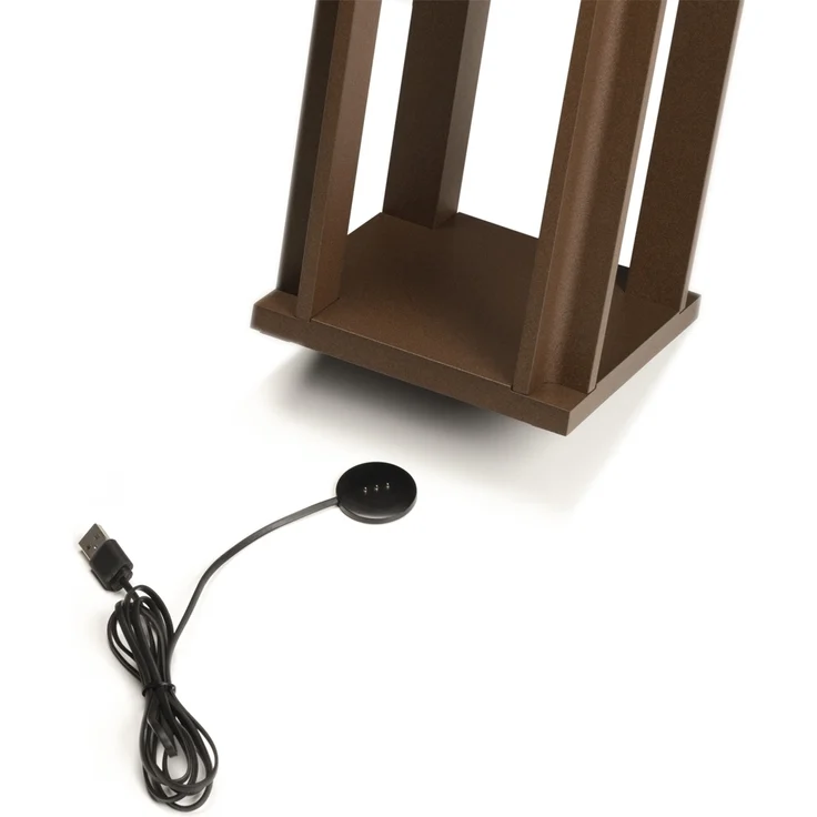 KONSTSMIDE 7819-970 USB Laterne Cannes rostfarben 42cm dimmbar – Bild 7