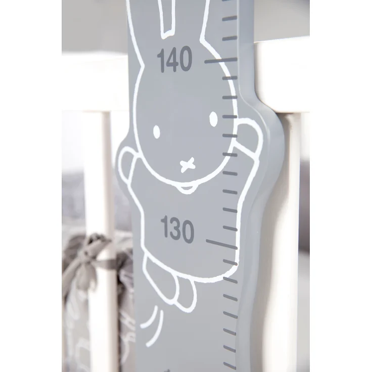 roba Messlatte 'miffy®' - bedruckt - Skala von 70 cm bis 150 cm für Kinder - Weiß / Grau / Anthrazit – Bild 5
