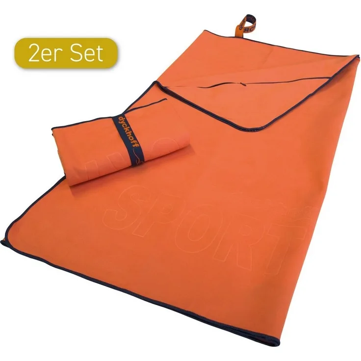 Dyckhoff Sporthandtuch Mikrofaser Sporttuch, Microfaser (2-St), auch als 2er Set erhätlich