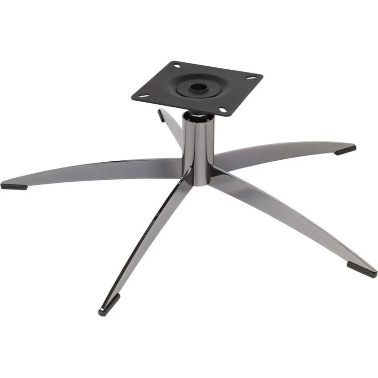 Prima-Online Stuhl Metall Stuhlgestell Schwarz Matt Stabil Basis für Drehstuhl 70x20cm