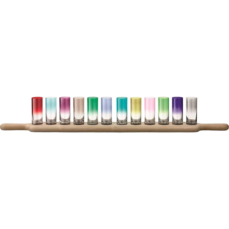 Paddle Grand Wodka Set & Eichenbrett L77cm - farblich Sortiert