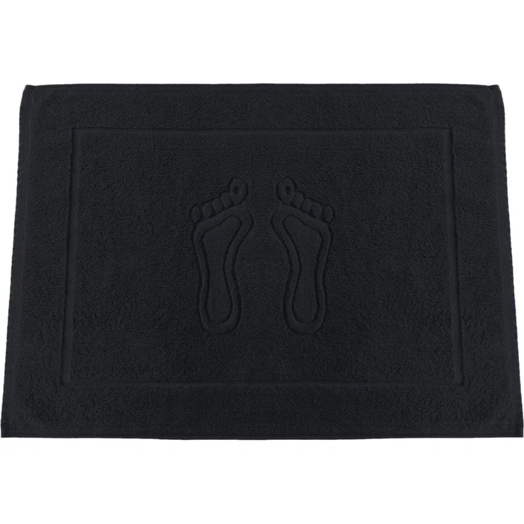 MatratzenL.A.B® Badematte 650 g/m² Blauer Schwan®, 100% Baumwolle, 50x70 cm, Badvorleger, Duschvorleger, Duschmatte Frottee – Bild 1