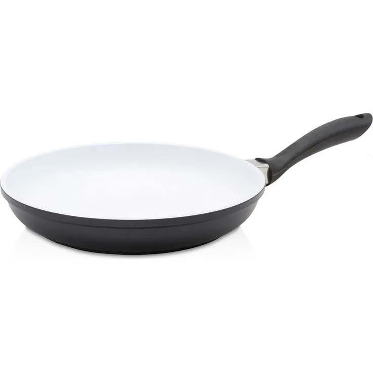 Bratpfanne OSLO 24 cm Aluguss mit weißer Ceramic-Beschichtung / Pfanne induktionsfähig / Karl Krüger / Stielpfanne