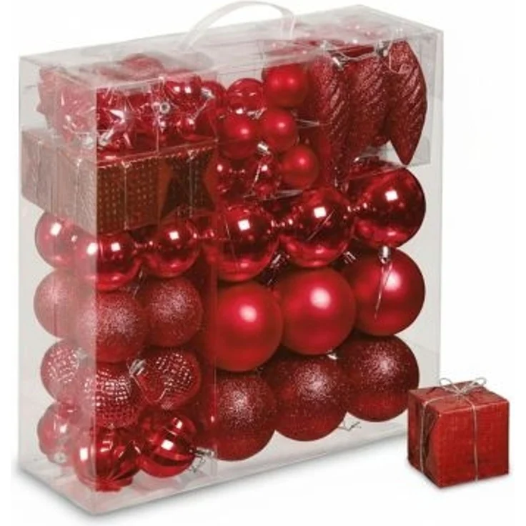 Relaxdays Weihnachtskugeln im 110er Set – Bild 7