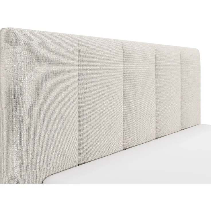 Vente-unique - KILACLO Bett Stoff Beige - B 213 cm x H 106 cm x L 190 cm – Bild 7