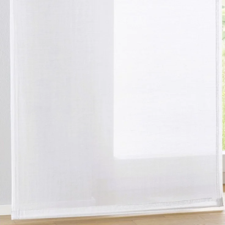 Kutti Schiebegardine Enya-Uni (1 St), Paneelwagen, halbtransparent, Ausbrenner, einfarbig Flächenvorhang modern – Bild 3