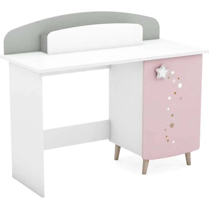 habeig Schreibtisch Kinder Schreibtisch Kindertisch Prinzessin Schminktisch Rosa Weiss – Bild 3