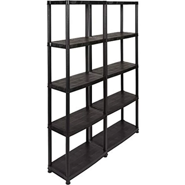 2 x Kreher PRIMO PLUS - Kunststoffregal 12 Zoll (Schwarz) – Bild 1